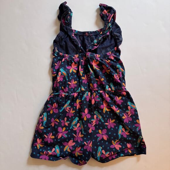 Tea Collection navy floral birds romper - Picture 5 of 5